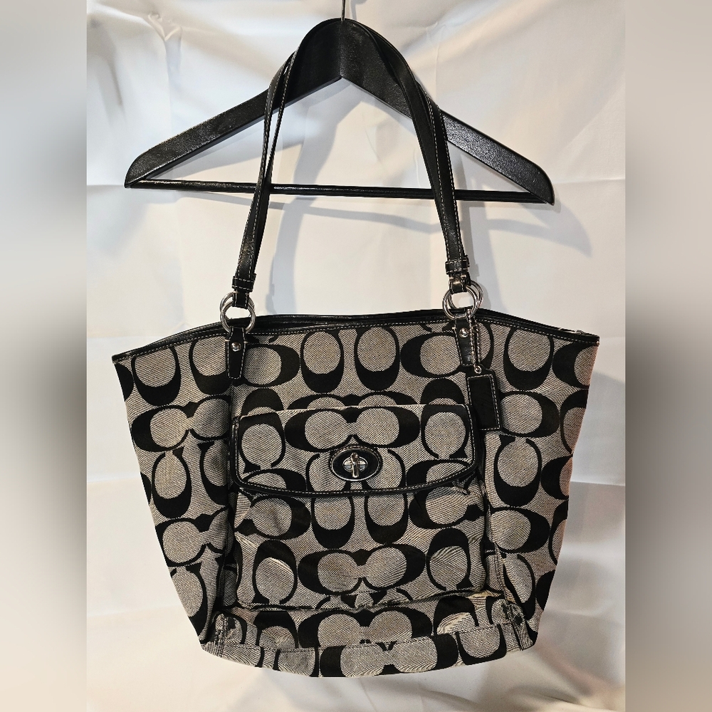 Coach Signature Jacquard Tote Bag